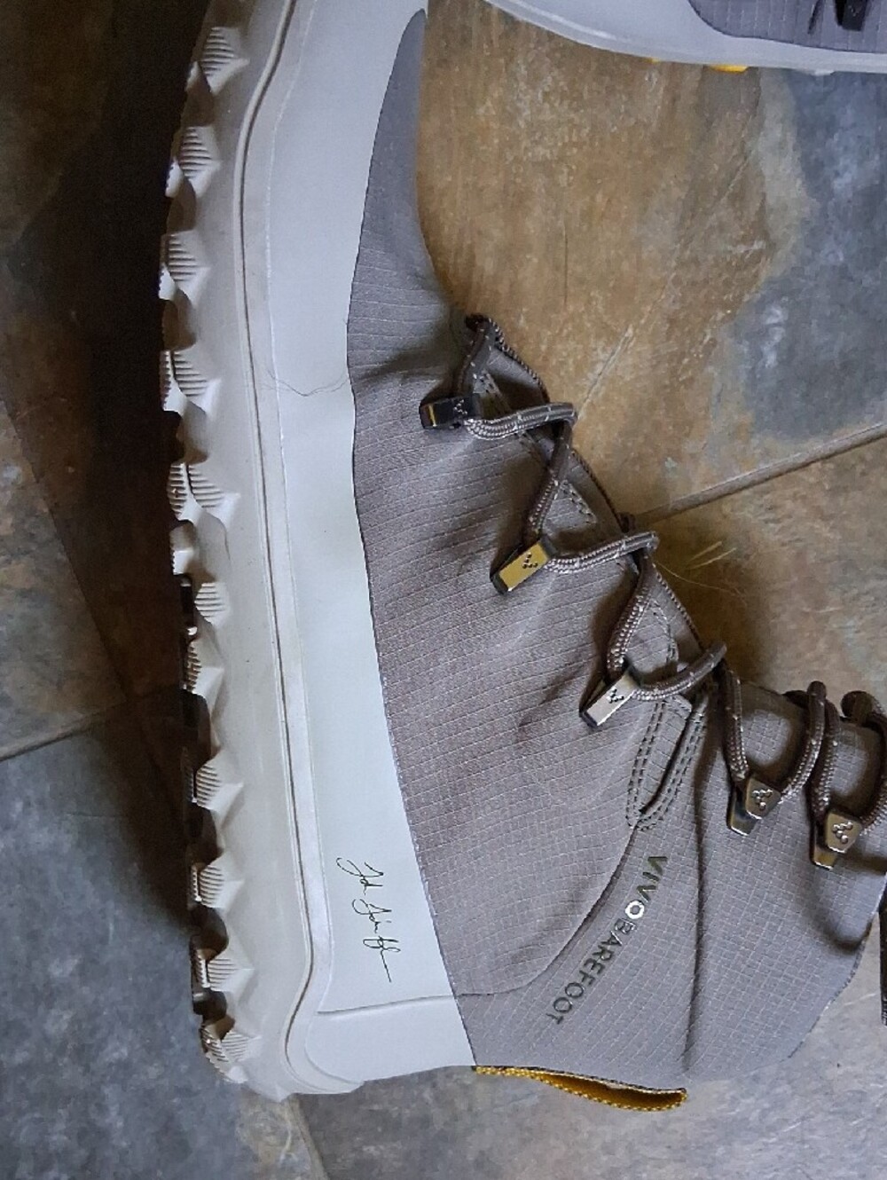 Vivo Barefoot Grey Lace-Up High-Top Boots - Picture 2 of 5